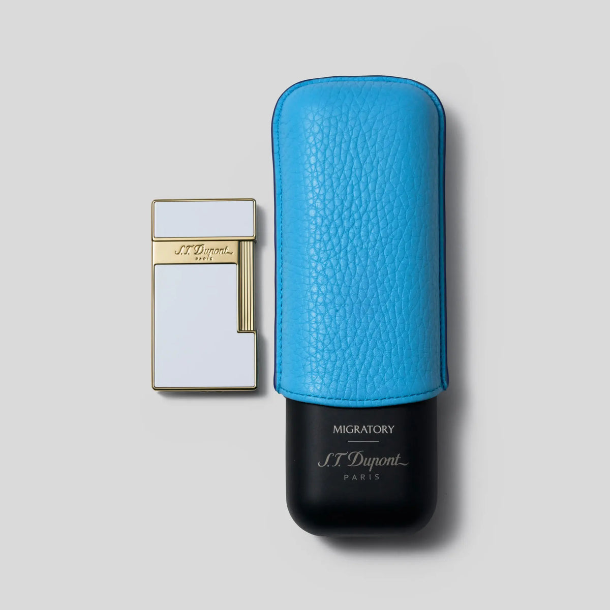 S.T. Dupont White Slimmy Travel Set