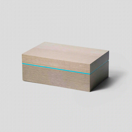 Z80 Humidor Grey Oak/Cyan