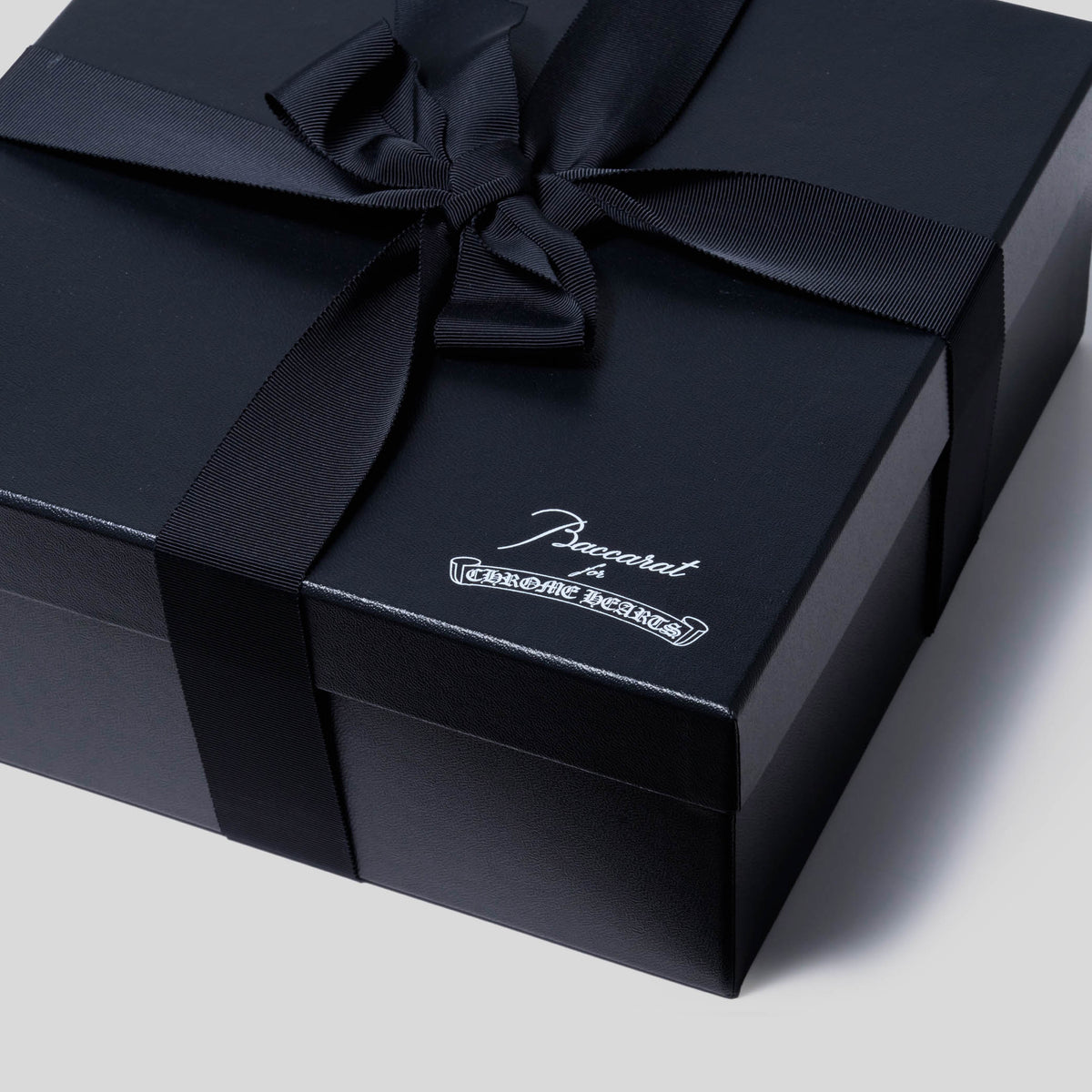 Chrome Hearts x Baccarat crystal ashtray with cigar rest detail