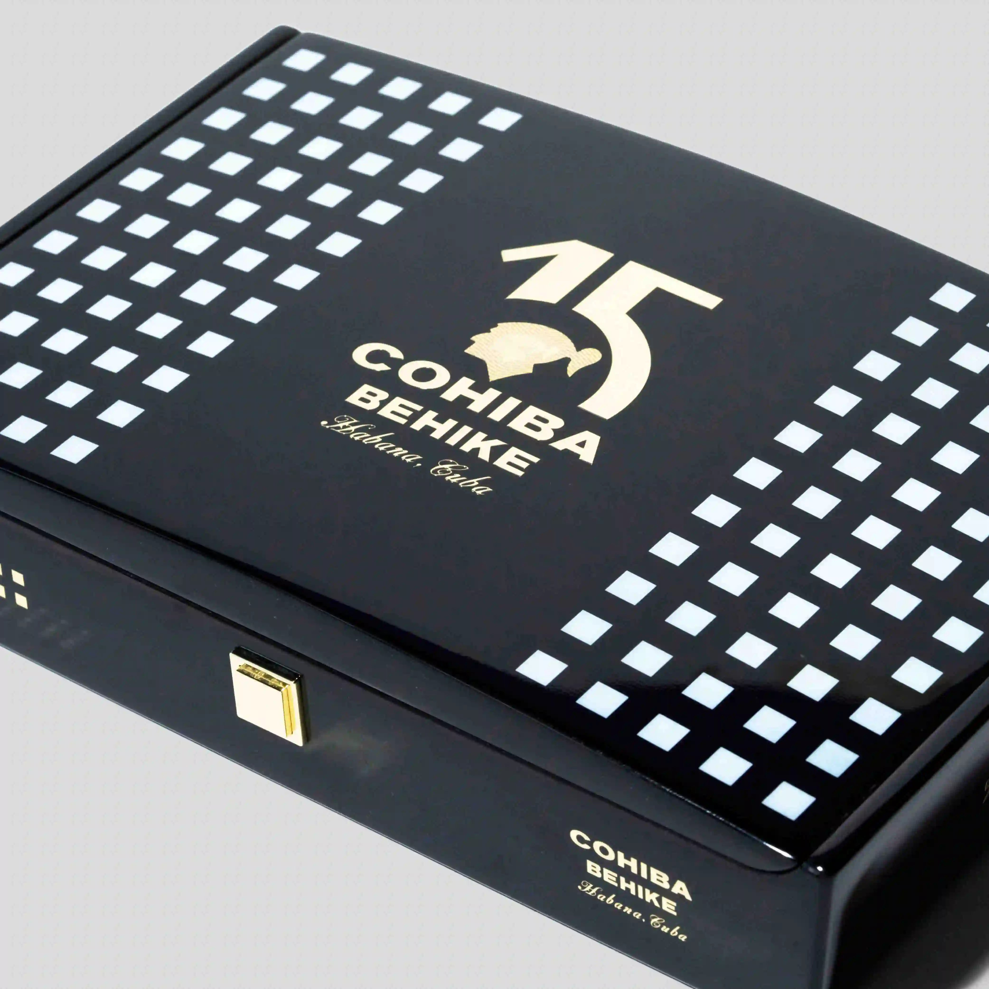 Cohiba Behike 15th Anniversary box angled view Hong Kong