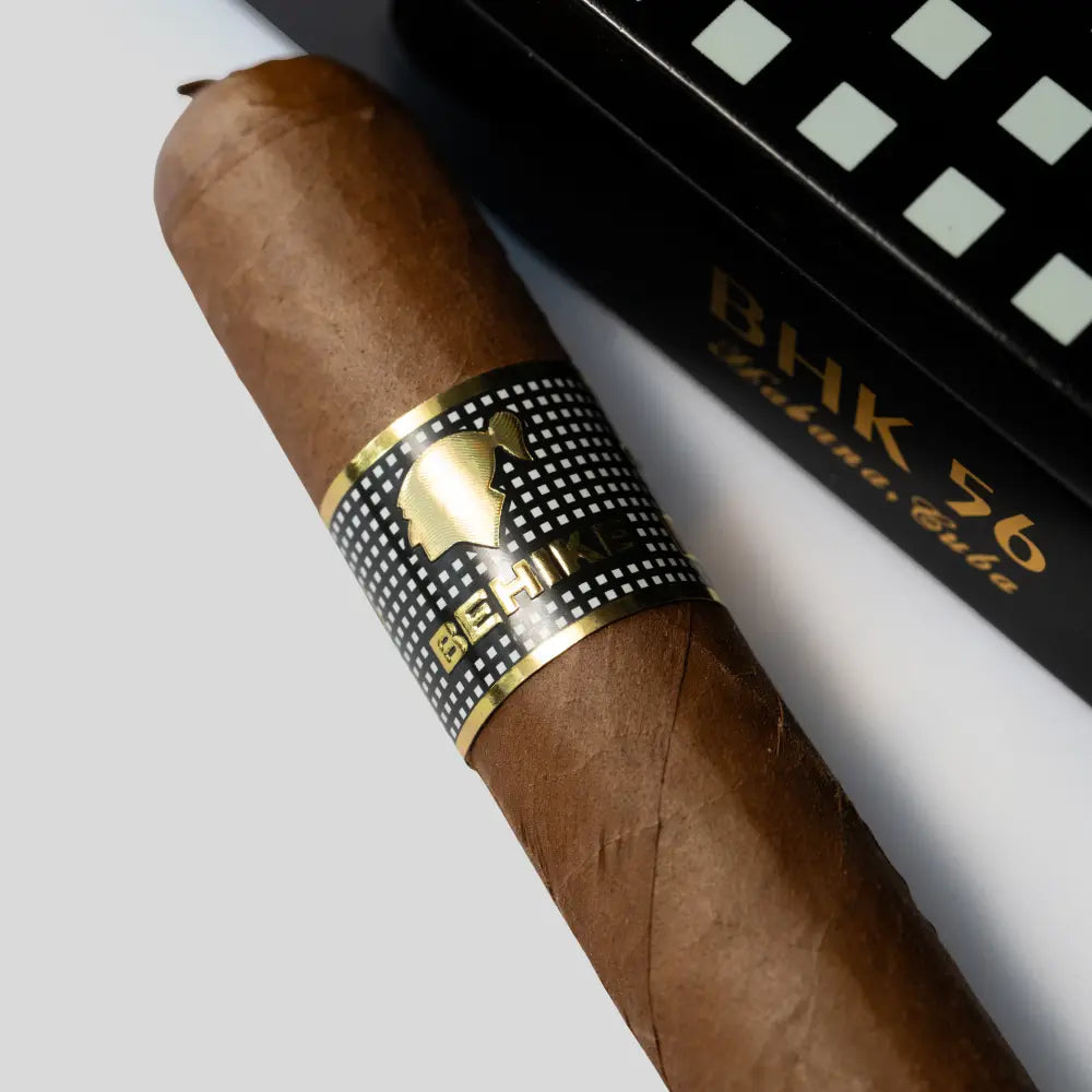 Cohiba Behike BHK 56 box, angled view