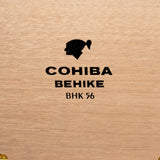 Cohiba Behike BHK 56 box open, cigars visible