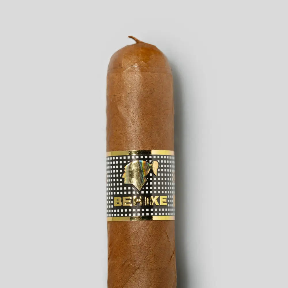 Cohiba Behike BHK 56 cigar band close-up showing authentic logo