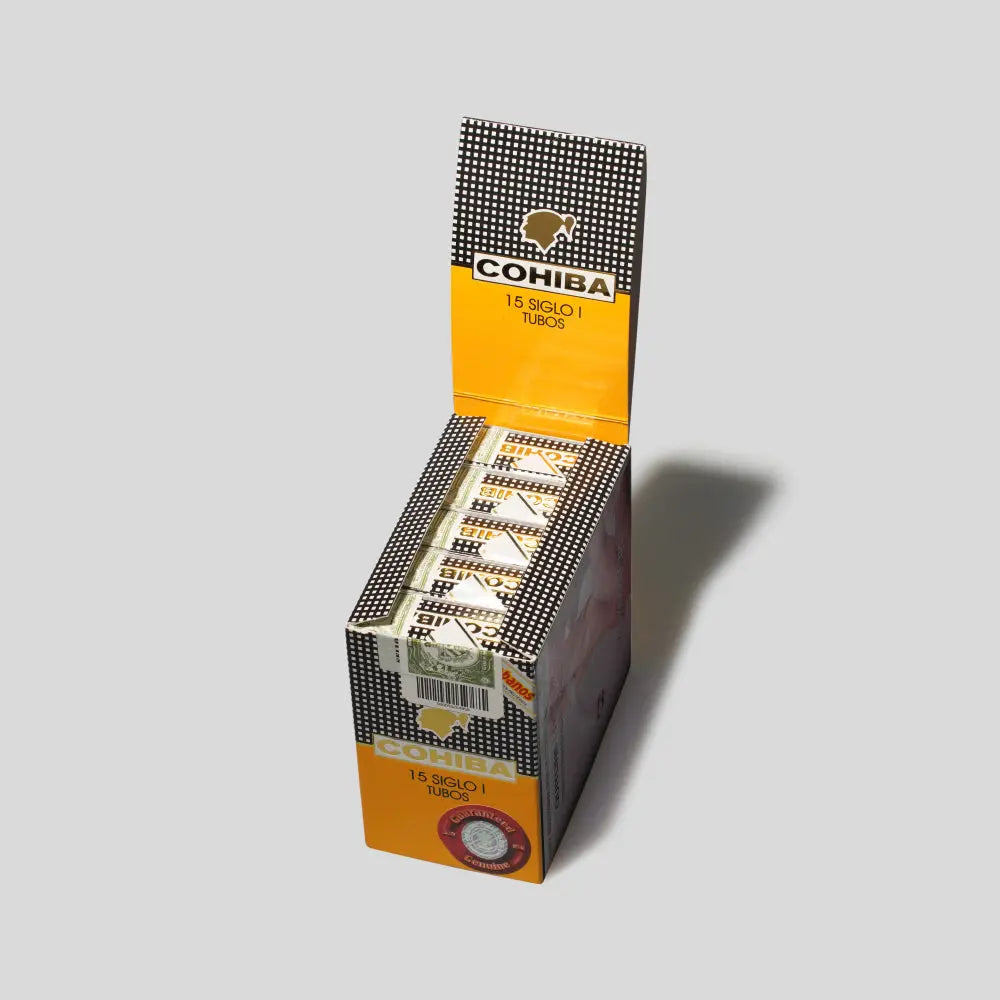 Siglo I Tubos Paper Box Packing | Box 15 | Cohiba cigar - HK Migratory cigars
