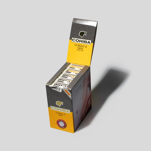 Siglo VI Tubos Paper Box Packing | Box 15 | Cohiba cigar - HK Migratory cigars